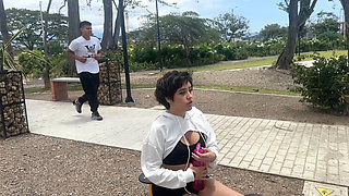 Amateur Blonde Latina Teen ManuelaAlvarez Fucks Stranger In Park - Best Blowjob & Doggy Style Fucking