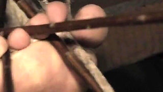 Imprisoned Witch - the Feet of a Savage Nature Girl Are Being Tortmented in Many Different Ways