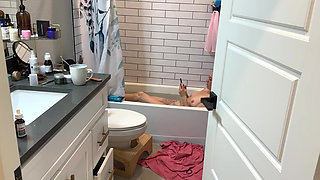 Dickflash Shower Adventure Part 1 New Roommate Forgot to Close the Bathroom Door