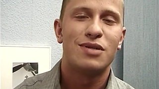 The Two Sluts Look Him In The Eyes While They Suck Him Before Getting Fucked