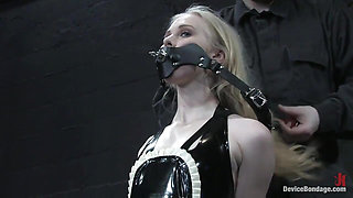 Three Models Suffer on Their Knees Live, Part 1