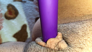 My Pussy Is Dripping and My Swollen Clit Is Shaking From an Intense Orgasm From the Vibrator