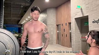 Gym Trainer Danner Mendez Fucks Colombian Teen Iris Rodriguez - Rough Doggy Style & Big Cock Cumshot