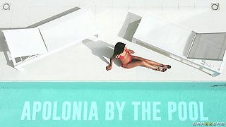 Apolonia By The Pool With Christian Clay, Apolonia Lapiedra - Brazzers
