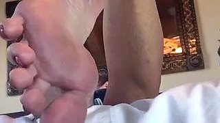 Maitresse Madelines solo foot fetish POV