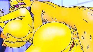 Marge Simpson lusty cheating wife