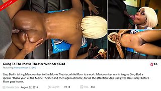 Pounded Doggystyle! Step Dad Needed Love Prone Bone Ebony Pussy Fucking Busty Geek Step Daughter Sheisnovember