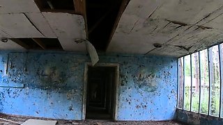 Blonde Solo Babe in Abandoned House