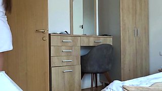 Big-Titted Escort Caught Fucking in a Hotel Shower