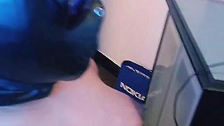 Fantasy Roleplay of Stepmom in Orange Saree Playing with Her Kitty