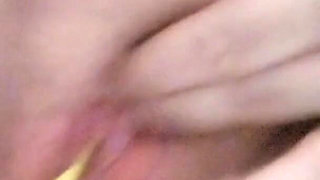 Cougar MILF masturbation with blazing hot Ginger Root insertion