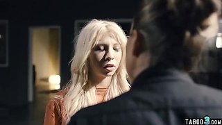 Busty Lesbian Cop Punishes Teen Vandal with Rough Sex & Fingering
