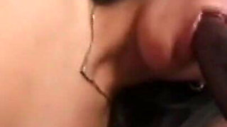 Young Busty Girl with Hairy Pussy Fucked and Cummed in Mouth by Monster Black Cock