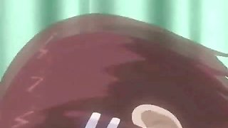 Two anime gets cumshot in threesome