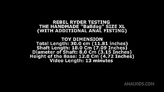 Rebel Rhyder Testing The Handmade Balldog Size XL (With Additional