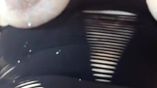 Hot Pinay MILF - Masturbates with Your Cum and Her Tits Start to Leak When She Orgasms - Lexxi Wett
