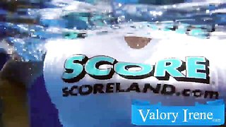 Gorgeous pool solo with a big-boobed mademoiselle Valory Irene