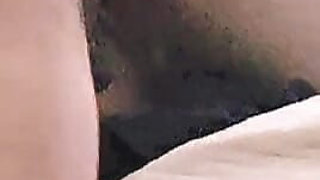 Squirming from eating her pussy