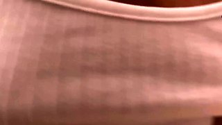 The sexiest redhead in pantyhose and skirt, yelling for