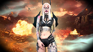 Fall Into Darkness, Cum in His Name! - Blasphemy, Satan, Hell, Halloween, Demon, Succubus