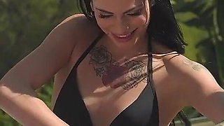 Poolside Threesome with Clara Mia and Popiense Mary