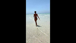 A Little Nudity on the Indian Ocean Beach.
