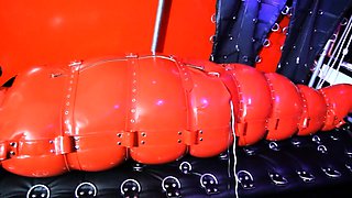 Fetish girls in latex using bdsm vibrators