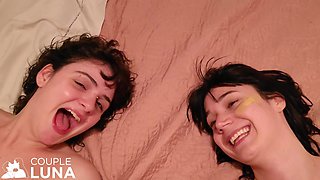Beautiful Teens Enjoying a Lot and Moaning Loudly in Couple Swap!