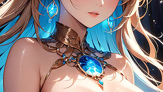 Inner Light: a Beautiful Young Woman Radiating Otherworldly Calm