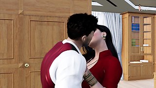 Indian Desi Bhabhi Savita Has Sex with Her Boss in Her Office