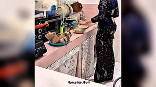 Cheating on My MILF Maid in a Kebaya Who I Fucked While Cooking in the Kitchen