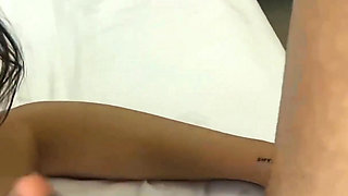 Joseline Spreads Her Shaved Pussy for Stepdad