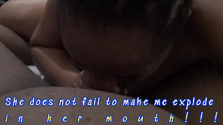 Exploding a Huge Nut in Her Mouth