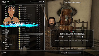 Skyrim B and L mod - Went to join the companions and fucked Ria and Njada