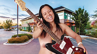 STRIPPING AND MASTURBATING IN THE PARKING WITH ADAMANDEVE AND LUPO