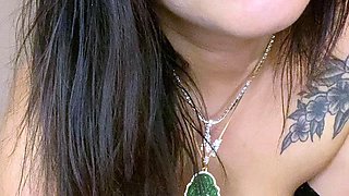 Homemade amateur riding cock cumshot swallow in lingerie