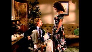 Young Beatiful Brunette Secretary Seduces the Doctor and Eats All His Cum