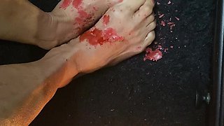 Candle Light on Tiny Feet with Sexy Toes