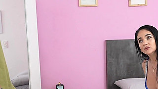 My Stepmom Gets Seduced and Surprised by My Huge Cock and Ends up Riding It in Her Room