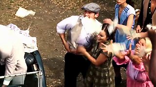 Amber Rayne, Hannah West, and Kaci Star Get Gangbanged Outdoors