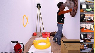 Being a Dik 0.7.0 Part 197 Lesbians Using Dildo by Loveskysan69