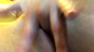 Blonde Russian Teen Masturbates in Public Toilet on Webcam