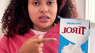 Get Ready with Me for a Custom Fart Fetish Video Drinking Milk and Getting Super Gassy