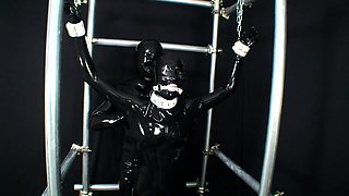 Extreme fetish latex play