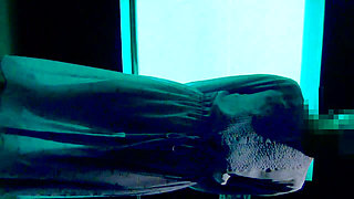 Chu Married Woman Training Mayu No73 Aquarium Exposure Date in a Nude Sheer Dress