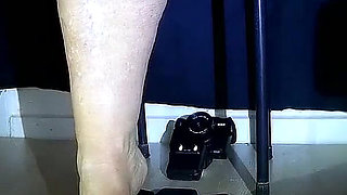 High Heels Clog Heels and Bare Feet