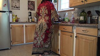 Turkish Stepmom Is Shocked When Her Stepson Licks His Own Cum Out of Her Pussy