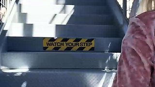 Sky fucks a producer at the parking lot POV