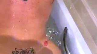 Amateur striptease and Solo masturbation