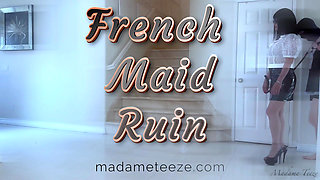 French Maid Ruin - Chastity Femdom Handjob Ruined Orgasm